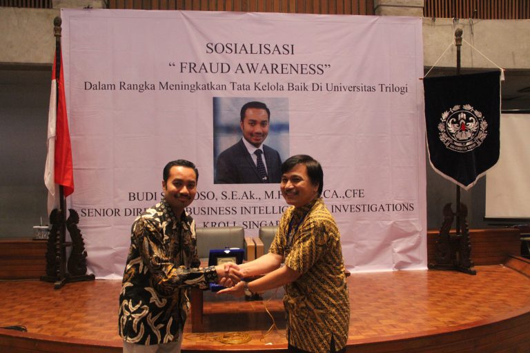 Bangun Integritas Kaum Akademisi, Universitas Trilogi Sosialiasi Fraud Awareness