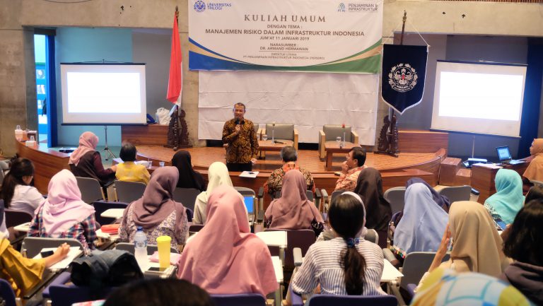 Hadirkan Dirut PT. PII, Mahasiswa Trilogi Pelajari Manajemen Risiko Pembangunan Infrastruktur