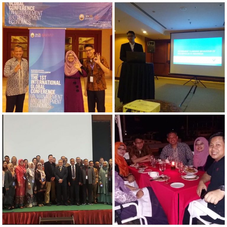 SEMINAR INTERNASIONAL — Mahasiswa Manajemen sebagai PRESENTER dalam “(the 1st International Global Conference on Management and Development Economics” 17-18 Maret 2018