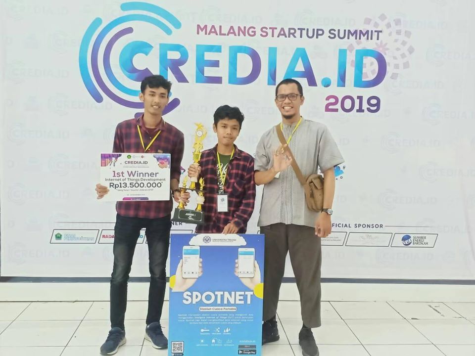 Mahasiswa Prodi Teknik Informatika Juara 1 IOT Credia 2019