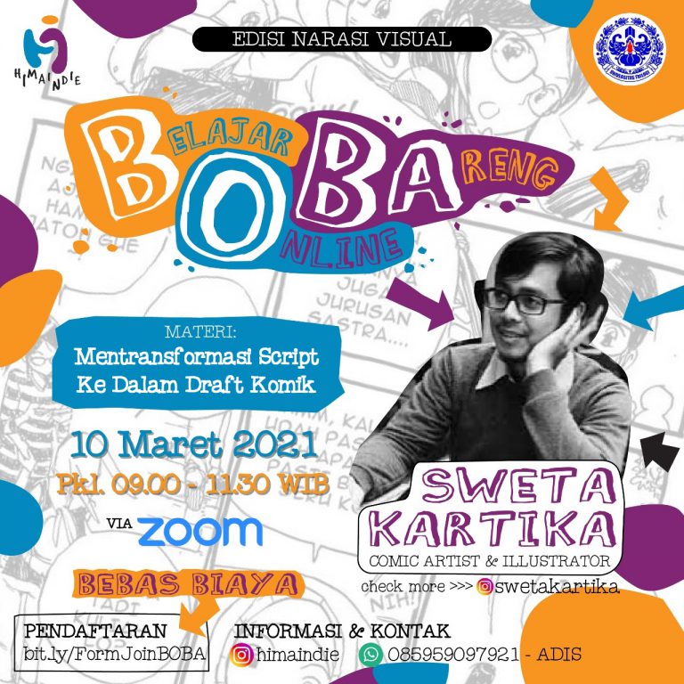 BOBA  #1: Belajar Online Bareng Sweta Kartika | Prodi Desain Komunikasi Visual