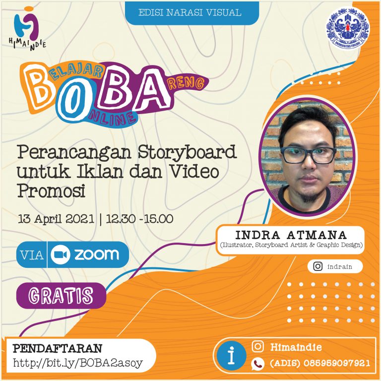 BOBA #2: Belajar Storyboard Online Bareng Indra Atmana | Prodi Desain Komunikasi Visual