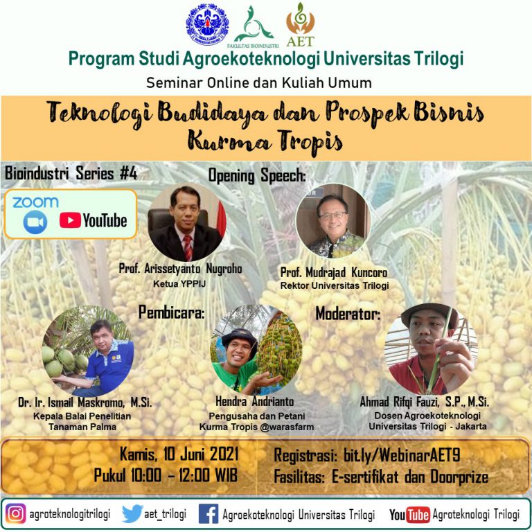 Teknologi Budidaya dan Prospek Bisnis Kurma Tropis