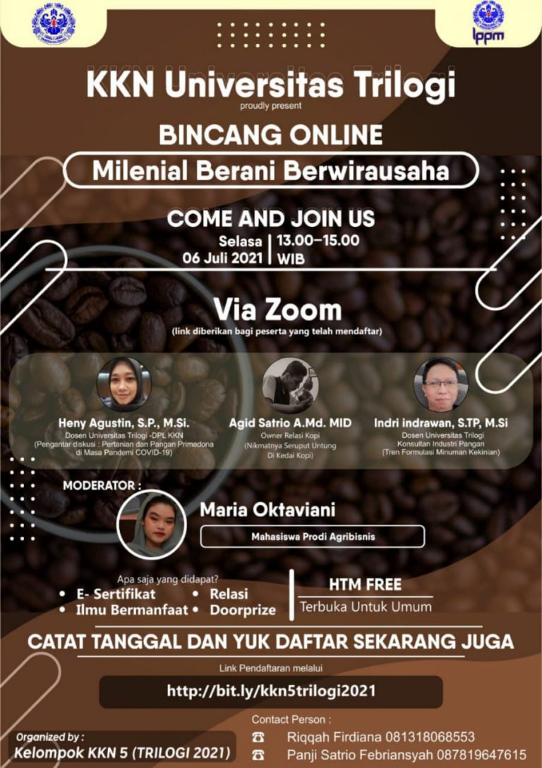 BINCANG ONLINE  “MILENIAL BERANI BERWIRAUSAHA”