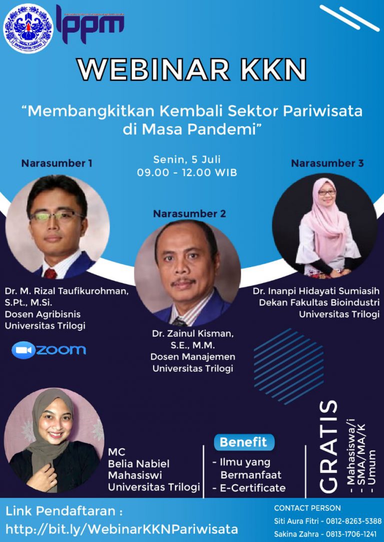 WEBINAR KKN  “MEMBANGKITKAN KEMBALI SEKTOR PARIWISATA DI MASA PANDEMI”