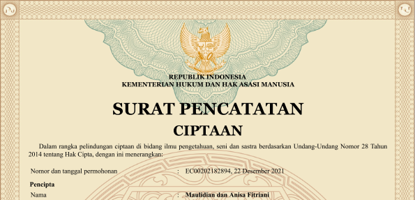 Mahasiswa Universitas Trilogi Meraih HKI