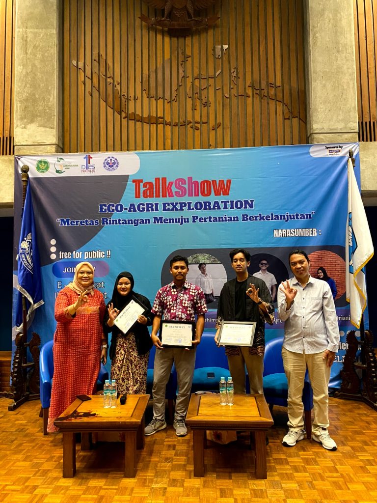 Talkshow Eco-Agri Exploration dengan tema “Meretas Rintangan Menuju Pertanian Berkelanjutan”