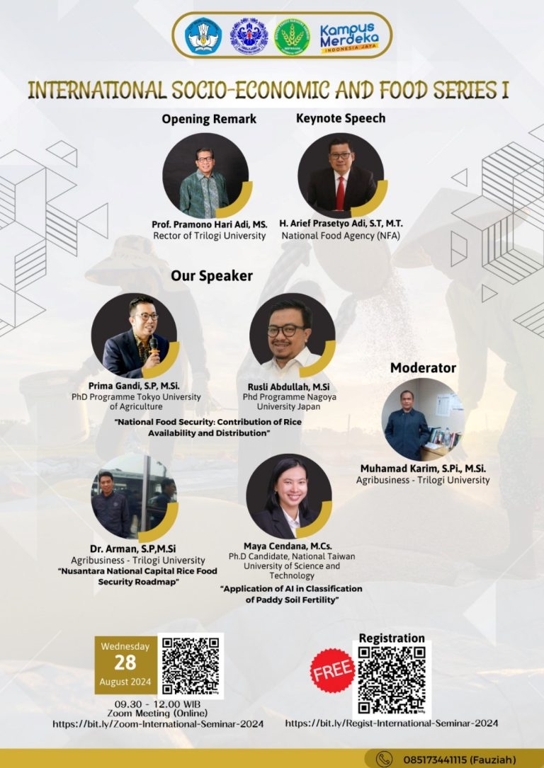 Seminar Internasional dengan topik: Nusantara National Capital Rice Food Security Roadmap